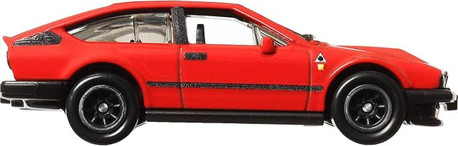 Hot Wheels Premium Car Culture Collectible Toy Car, 1:64 Scale Die-Cast Alfa Romeo GTV 6 3.0, World Tour Vehicle with Real Riders Tires