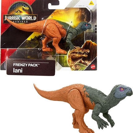 Jurassic World Rebirth Frenzy Pack Iani Dinosaur, Authentic Toy, Digital Play