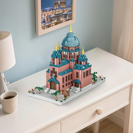 Building Block Set, Architecture Saint Sophia Cathedral Model Micro Mini Building Blocks 1515 PCS Collection Model Kit