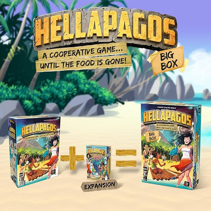 Hellapagos: Big Box | Cooperative Party Game for Teens and Adults | Ages 10+ | 3 to 12 Players | 20 Minutes