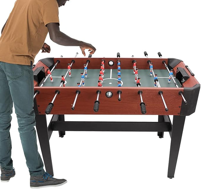 Competition Soccer Table, 47" Sports Arcade Games w/Accessories, Foosball Game Table for Indoor Outdoor, Family, Arcade Game Room, Kids, Adults
