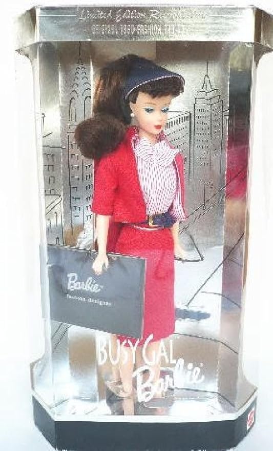 Mattel Busy Gal Barbie Limited Edition 1960 Reproduction Fashion & Doll