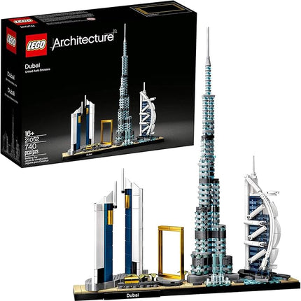 LEGO Architecture Skylines: Dubai 21052 Building Kit, Collectible Architecture Building Set for Adults (740 Pieces)