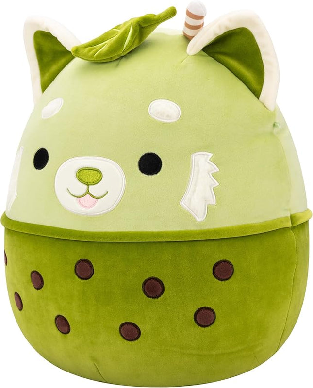 Squishmallows Original 14in Eitan The Matcha Boba Red Panda – Official Jazwares Plush (Large)