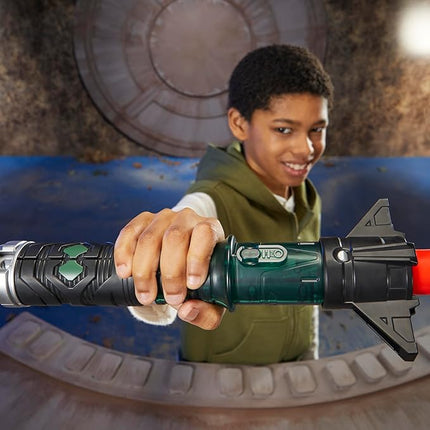 STAR WARS Lightsaber Forge Kyber Core Baylan Skoll, Officially Licensed Orange Customizable Lightsaber, Toys for 4 Year Old Boys and Girls