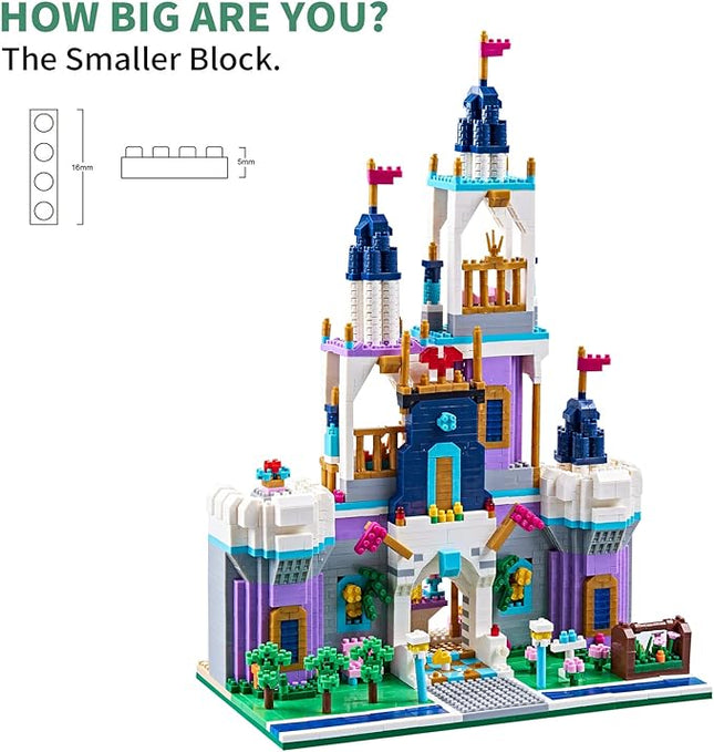 Architecture Micro Blocks Building Castle Sets,2800+ PCS, Mini Bricks Building Blocks for Adults and Teens