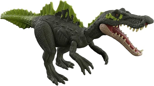 Mattel Jurassic World Dominion Roar Strikers Dinosaur Action Figure with Roaring Sound & Attack Action, Ichthyovenator Dino Toy Includes Downloadable App & AR