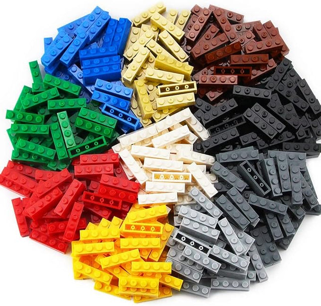 Feleph 360 Pieces 1x4 Bricks Classic Parts Building Creative Play Blocks Set Toy Compatible with 3010 3066 Major Brick Brands (Multicolored)