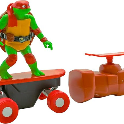 Teenage Mutant Ninja Turtles Toy, Raphael Half Pipe RC Skate Vehicle with Tricks, 2.4 GHz Remote Control TMNT Ninja Turtle Toy, Mutant Mayhem, Ages 5+
