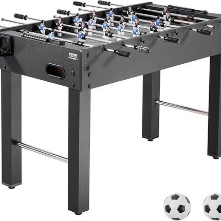 VEVOR Foosball Table 42/48/55 in Foosball Table Indoor Full Size Foosball Tables for Home, Family, and Game Room, Durable Soccer Set, Includes 2/4 Balls, Score Keeper, and 2 Cup Holders