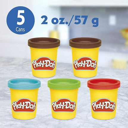Play-Doh Kitchen Creations Candy Delight Playset for Kids 3 Years and Up with 5 Cans, Non-Toxic