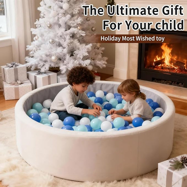 Ball Pit Balls Pack of 100 200 500 - Star and Round Set BPA Free Phthalate Free Non-Toxic Crush Proof Play Balls Soft Plastic Balls for Toddlers Baby Kids Birthday Pool Tent Party