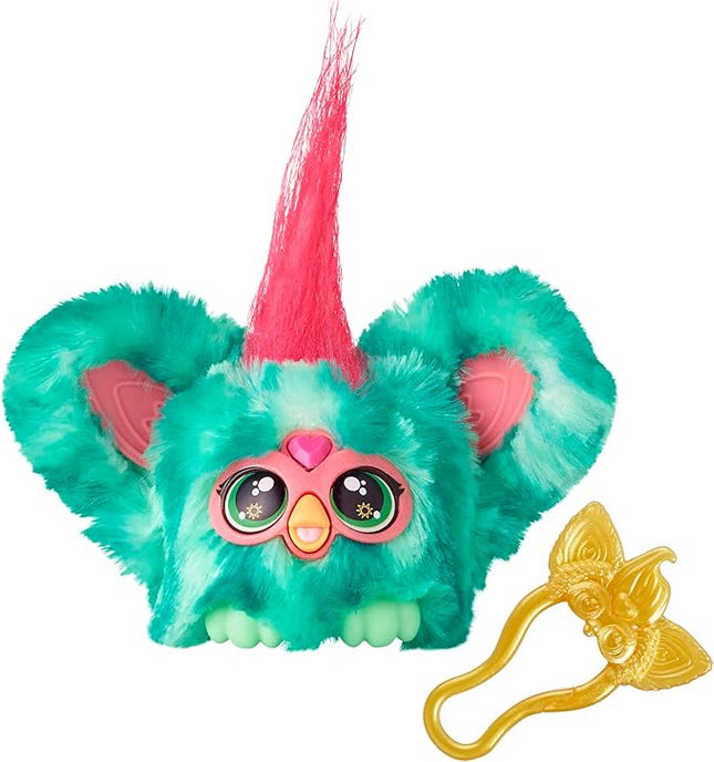 Furby Furblets Mello-Nee Mini Friend, 45+ Sounds, Summer Chill Music & Furbish Phrases, Electronic Plush Toys, Watermelon Red & Green, Back to School Gifts, Ages 6+