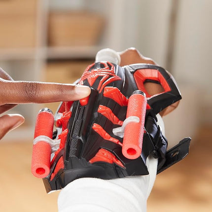 Marvel NERF Spider-Man Miles Morales Thwip-Tech Blaster, Includes 3 Darts, Web Shooter, Role Play Toy for Kids 5 and Up