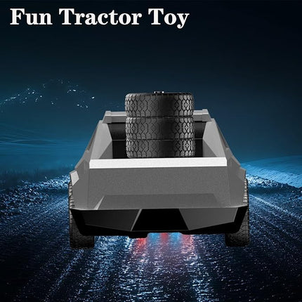 RC Remote Control Car Cybertruck Toy, Police Car Toy 2.4GHz, LED Lights, 2 Rechargeable Batteries, Ideal Gift for Boys Girls Ages 3+ Years