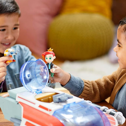 Star Wars: Young Jedi Adventures The Crimson Firehawk, 17-Inch Ship with 2 Action Figures, Toys, Preschool Toys for 3 Year Old Boys & Girls