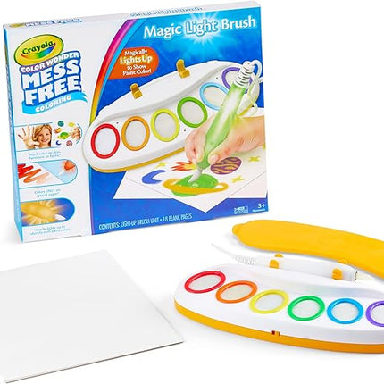 Crayola Color Wonder Magic Light Brush, Mess Free Painting Station for Kids, Toddler Toys & Activities, Holiday & Christmas Gifts for Kids, Ages 3+