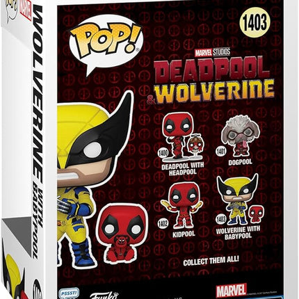 Funko POP! & Buddy: Deadpool & Wolverine - Wolverine with Babypool - Collectable Vinyl Figure - Gift Idea - Official Merchandise - for Kids & Adults - Movies Fans - Model Figure for Collectors