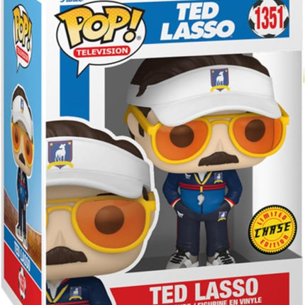 Funko Pop! TV: Ted Lasso Bundle (2-Pack) – Ted Lasso in Coaches Uniform #1351 Common and Chase Collectible Vinyl Figures