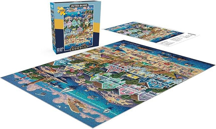 Buffalo Games - Dowdle - Outer Banks - 1000 Piece Jigsaw Puzzle for Adults -Challenging Puzzle Perfect for Game Nights - Finished Size is 26.75 x 19.75