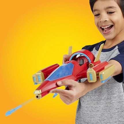 Marvel Avengers Epic Hero Series Iron Man Repulsor Blast Battle Jet, 4-Inch (10 cm) Vehicle & Action Figure Set, Super Hero Toys, Kids Ages 4 & Up