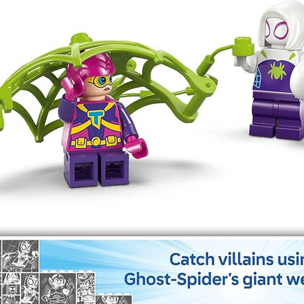 LEGO Marvel Spidey and His Amazing Friends Spidey and Gobby's Raptor Battle at Tree House HQ - Dinosaur Building Toy for Kids, Boys and Girls, Ages 4+ - Preschool Pretend Play Set - Gift Idea - 11200