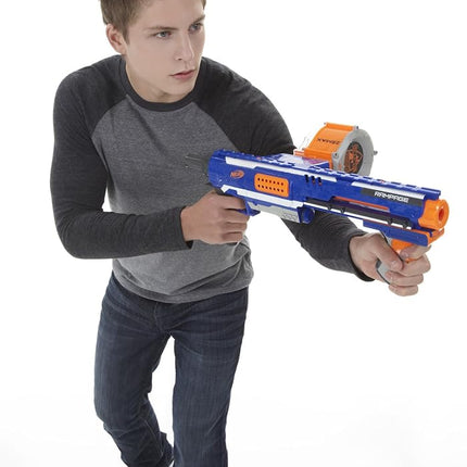 NERF Rampage N-Strike Elite Toy Blaster with 25 Dart Drum Slam Fire for Kids, Teens, & Adults (Amazon Exclusive)