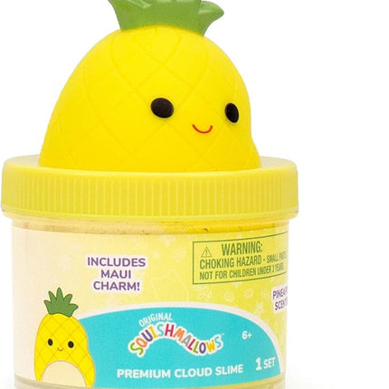 Original Squishmallows Maui Premium Cloud Slime - Limited Release, Pineapple Scent, 8 oz. Jar