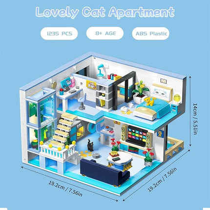 Friends House Building Block Set, Pets Collection Small Brick Model Set, Creative Mini Toy Building Sets, Children’s Day Birthday for Teens Kids Boys Girls 8+, 1235 PCS