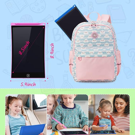 TECJOE 2 Pack LCD Writing Tablet, 8.5 Inch Colorful Doodle Board Drawing Tablet for Kids, Kids Travel Games Activity Learning Toys Birthday Gifts for 3 4 5 6 Year Old Boys and Girls Toddlers