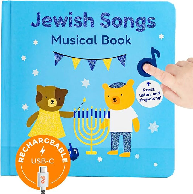 Calis Books Jewish Sound Book - Hanukkah for Children, Celebrate Jewish Holidays with six Traditional Songs in Hebrew, Shabbat, Hanukkah, Rosh Hashanah, Purim, Passover