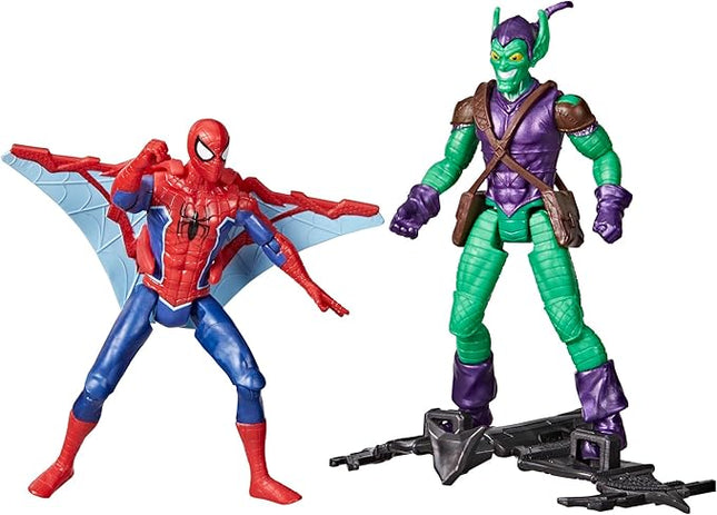 SPIDER-MAN Marvel Epic Hero Series vs Green Goblin 4-Inch Action Figure Set & 2 Accessories, Marvel Super Hero Toys for Kids Ages 4 & Up