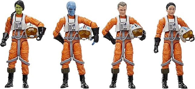 STAR WARS The Vintage Collection X-Wing Pilot 4-Pack, Ahsoka 3.75 Inch Collectible Action Figures