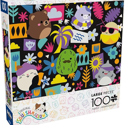 Buffalo Games - Squishmallows - Color Pop - 100 Piece Jigsaw Puzzle for Families -Challenging Puzzle Perfect for Game Nights - Finished Size is 15.00 x 11.00