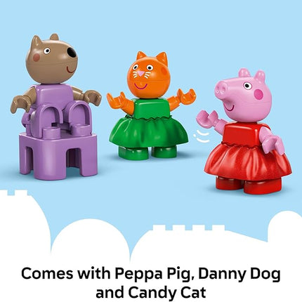 LEGO DUPLO Peppa Pig Funfair Toddler Toy - Sensory Toy Featuring Peppa Pig - Fun Gift for 2+ Year Old Boy or Girl - Helps Preschoolers Develop Color Sorting and Fine Motor Skills - 10453