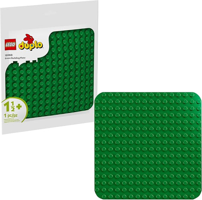 LEGO DUPLO Green Building Plate - 16x16 Stud Learning and Educational Building Toy for Toddlers, Preschool, Boys and Girls, Ages 1.5+ - Gift Ideas for Birthdays - 10460