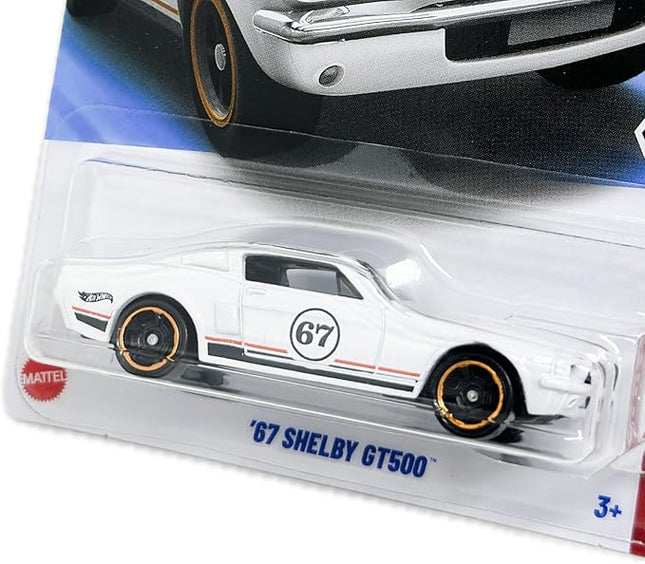 Hot Wheels '67 Shelby GT500 [White] Mustang 60 3/5, 161/250, 1:64 Scale Diecast Car