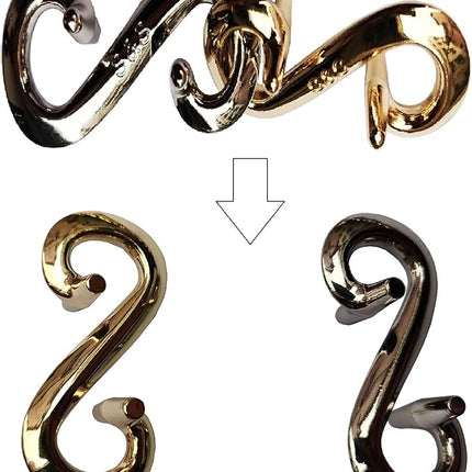 Brain Teaser 3D Unlock Interlocking Puzzle Metal Hole Lock Adult Educational Toy IQ