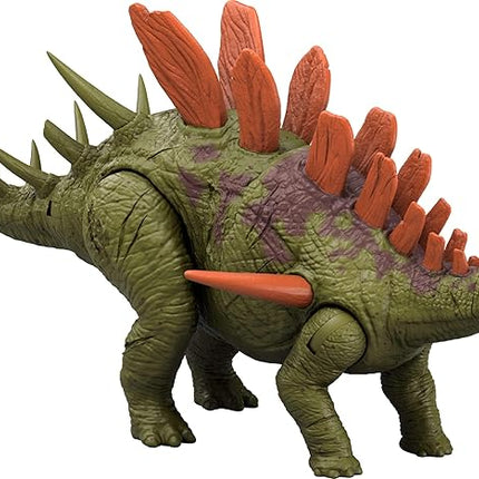 Mattel Jurassic World Dinosaur Toys with Roar Sound & Attack Action, Wild Roar Posable Figure, Physical & Connected Digital Play
