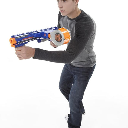 NERF Rampage N-Strike Elite Toy Blaster with 25 Dart Drum Slam Fire for Kids, Teens, & Adults (Amazon Exclusive)