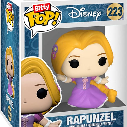 Funko Bitty Pop Disney Princesses - Rapunzel, Merida, Moana and A Surprise Mystery Mini Figure - 0.9 Inch (2.2 Cm) Collectable - Stackable Display Shelf Included - Cake Topper - Gift Idea
