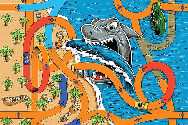 Hot Wheels - Kids Floor Puzzle. Educational Gifts for Boys and Girls. Colorful Pieces Fit Together Perfectly. Great Preschool Aged Learning Gift.