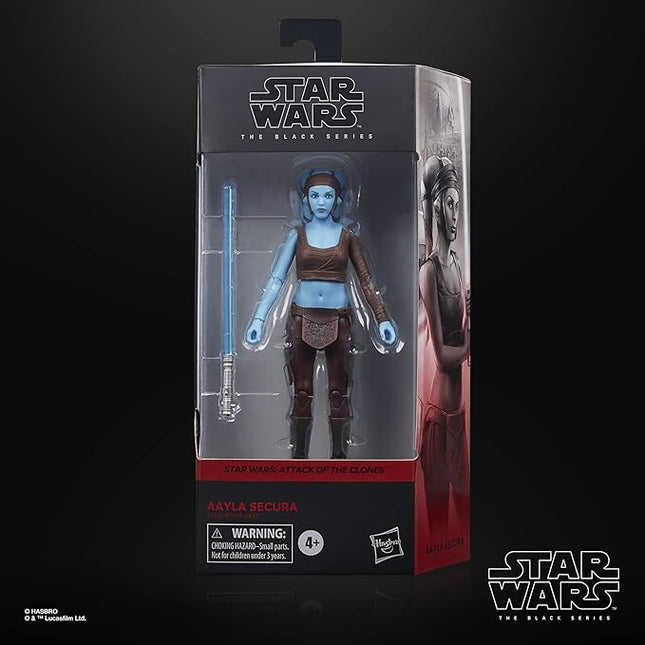 STAR WARS The Black Series Aayla Secura Toy 6-Inch-Scale Attack of The Clones Collectible Action Figure, Toys for Kids Ages 4 and Up