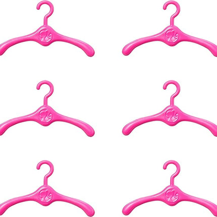 Barbie Fashionistas Ultimate Closet & 6 Hangars, Purple with Fold-Out Rack & Carrying Handle, Portable Storage for Fashion Doll Clothes & Accessories