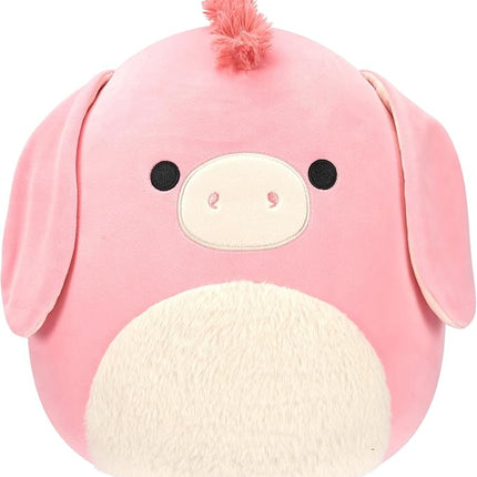 Squishmallows Original 12-Inch Maudie Pink Donkey with White Fuzzy Belly - Official Jazwares Plush