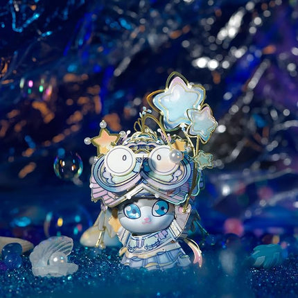 MU 3D Puzzles The Mermaid Kitty Cat Beauty Kitten Metal Figures Model, Metal Models Kits Miniature Building for Adult to Build,Hobby Birthday New Year Gifts Collectibles