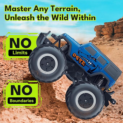 Threeking 1:16 Waterproof Monster Truck SUV Toys RC Cars Remote Control Car Truck Toys 4WD All Terrain Off-Road Car Toy Gifts Presents 6 7 8 9 10 11 12 Year Old Kids Boys Girls Toys