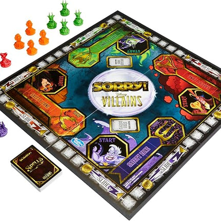 Hasbro Gaming Sorry! Board Game: Disney Villains Edition Kids Game, Family Games for Ages 6 and Up (Amazon Exclusive)