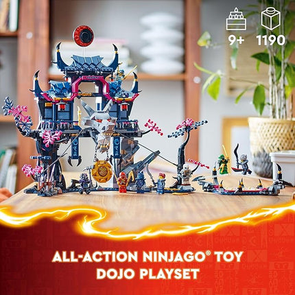 LEGO NINJAGO Wolf Mask Shadow Dojo Building Toy with 8 Ninja Action Figures Including Kai, NYA, Lloyd and Zane, Kids’ Ninja Master Toy for Independent Play, Toys for 9 Year Old Boys and Girls, 71813