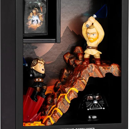 Fandrop SW01-Star Wars: Revenge of The Sithâ - OBI-Wan Kenobi VS. Darth Vader, Combines an Epic Diorama, Artifacts & Scene Marker Creating A Display to Enhance Any Star Wars Collection